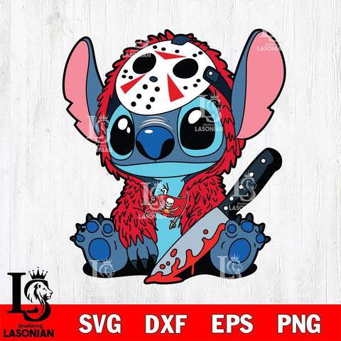 Tampa Bay Buccaneers Stitch Jason Voorhees Svg Eps Dxf Png File, NFL svg, Digital Download, Instant Download