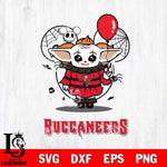 Tampa Bay Buccaneers Stitch Pennywise Halloween Svg Eps Dxf Png File, Digital Download, Instant Download