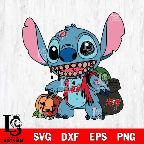 Tampa Bay Buccaneers Stitch Zombie Football Svg Eps Dxf Png File, NFL svg, Digital Download, Instant Download