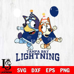 Tampa Bay Lightning Bluey & Bingo 11 Svg Eps Dxf Png File, NHL svg, Digital Download, Instant Download