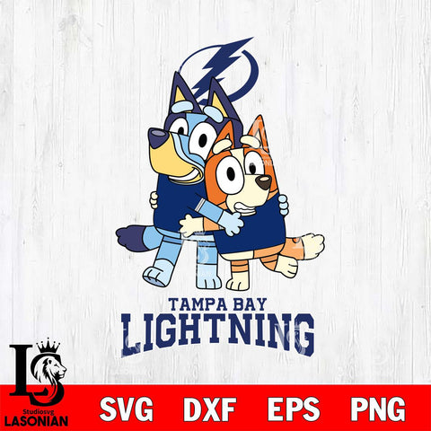 Tampa Bay Lightning Bluey & Bingo 12 Svg Eps Dxf Png File, NHL svg, Digital Download, Instant Download