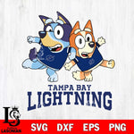 Tampa Bay Lightning Bluey & Bingo 13 Svg Eps Dxf Png File, NHL svg, Digital Download, Instant Download