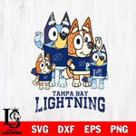 Tampa Bay Lightning Bluey & Bingo 14 Svg Eps Dxf Png File, NHL svg, Digital Download, Instant Download