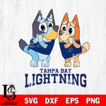 Tampa Bay Lightning Bluey & Bingo 15 Svg Eps Dxf Png File, NHL svg, Digital Download, Instant Download