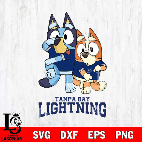 Tampa Bay Lightning Bluey & Bingo 18 Svg Eps Dxf Png File, NHL svg, Digital Download, Instant Download