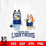 Tampa Bay Lightning Bluey & Bingo 4 Svg Eps Dxf Png File, NHL svg, Digital Download, Instant Download