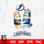 Tampa Bay Lightning Bluey Chilli Dance Svg Eps Dxf Png File, Digital Download, Instant Download