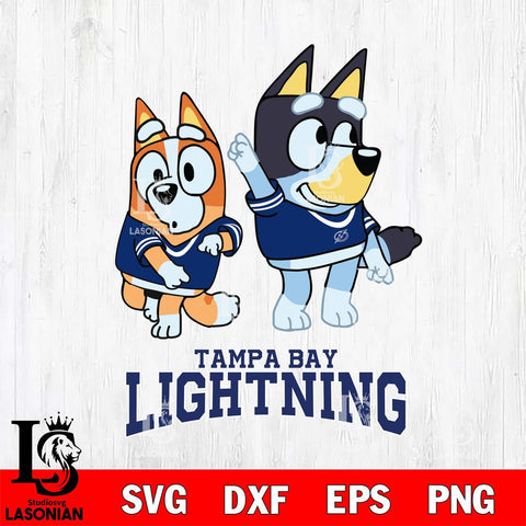 Tampa Bay Lightning Bluey Chilli Mode Dance Svg Eps Dxf Png File, Digital Download, Instant Download