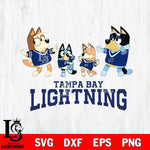 Tampa Bay Lightning Bluey Dance Squats Svg Eps Dxf Png File, Digital Download, Instant Download