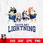 Tampa Bay Lightning Bluey Mode Dance Squats Svg Eps Dxf Png File, Digital Download, Instant Download