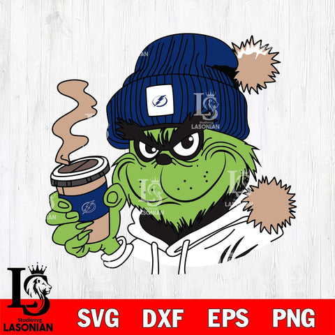 Tampa Bay Lightning Boujee Grinch 4 Svg Eps Dxf Png File, Digital Download, Instant Download