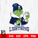 Tampa Bay Lightning Boujee Grinch Leopard Christmas Cut Files, Cricut,Christmas Svg Dxf Eps Png file , Digital Download