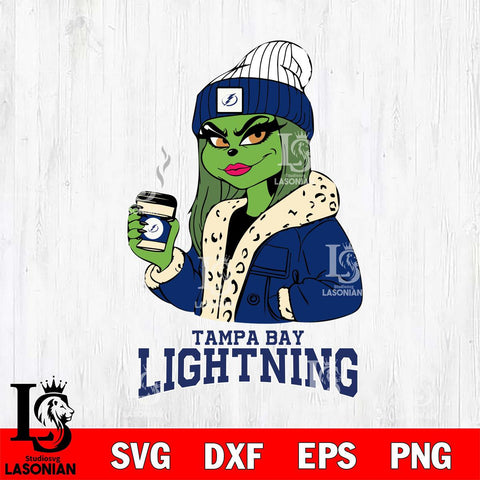 Tampa Bay Lightning Girls Grinch Bougie Svg Eps Dxf Png File, Digital Download, Instant Download