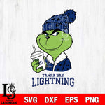 Tampa Bay Lightning Grinch Cofffe Christmas Cut Files, Cricut,Christmas Svg Dxf Eps Png file , Digital Download