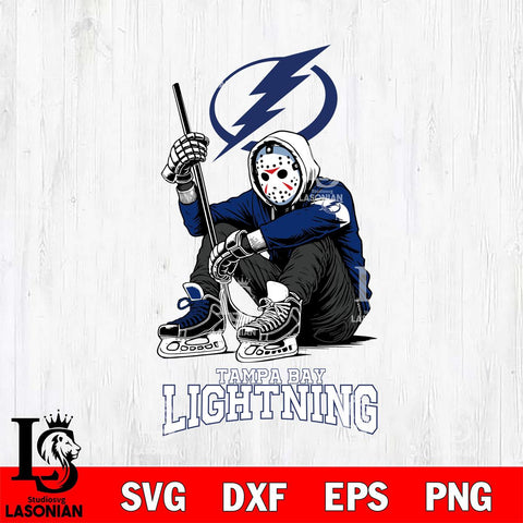 Tampa Bay Lightning NHL Jason Voorhees Halloween SVG Svg Eps Dxf Png File, Digital Download, Instant Download