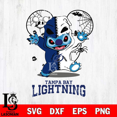 Tampa Bay Lightning Stitch Horror Halloween 2 Svg Eps Dxf Png File, Digital Download, Instant Download