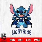 Tampa Bay Lightning Stitch Vampire halloween Svg Eps Dxf Png File, NHL svg, Digital Download, Instant Download