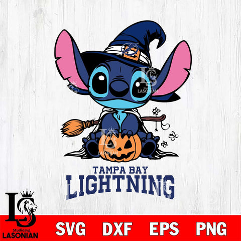 Tampa Bay Lightning Stitch witch Svg Eps Dxf Png File, NHL svg, Digital Download, Instant Download