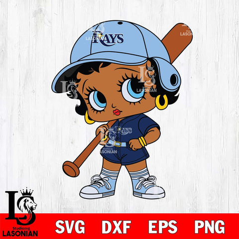 Tampa Bay Rays Betty Boop MLB 2 Svg Eps Dxf Png File, MLB svg, Digital Download, Instant Download