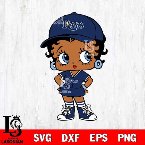 Tampa Bay Rays Betty Boop MLB 3 Svg Eps Dxf Png File, MLB svg, Digital Download, Instant Download