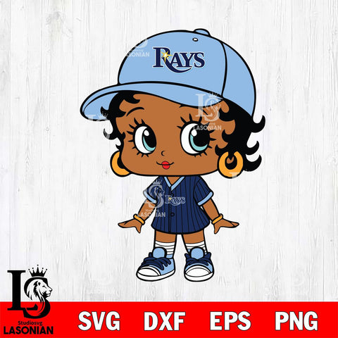 Tampa Bay Rays Betty Boop MLB 4 Svg Eps Dxf Png File, MLB svg, Digital Download, Instant Download