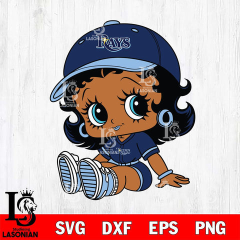 Tampa Bay Rays Betty Boop MLB 5 Svg Eps Dxf Png File, MLB svg, Digital Download, Instant Download