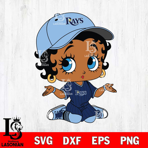 Tampa Bay Rays Betty Boop MLB 6 Svg Eps Dxf Png File, MLB svg, Digital Download, Instant Download