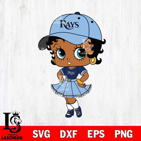 Tampa Bay Rays Betty Boop MLB 8 Svg Eps Dxf Png File, MLB svg, Digital Download, Instant Download