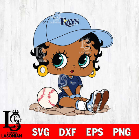 Tampa Bay Rays Betty Boop MLB 9 Svg Eps Dxf Png File, MLB svg, Digital Download, Instant Download