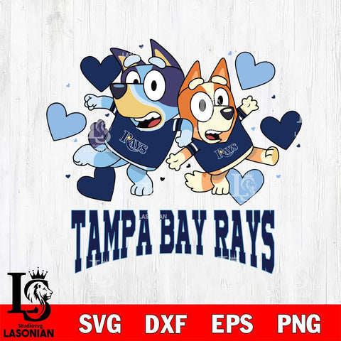 Tampa Bay Rays Bluey & Bingo 10 Svg Eps Dxf Png File, MLB svg, Digital Download, Instant Download