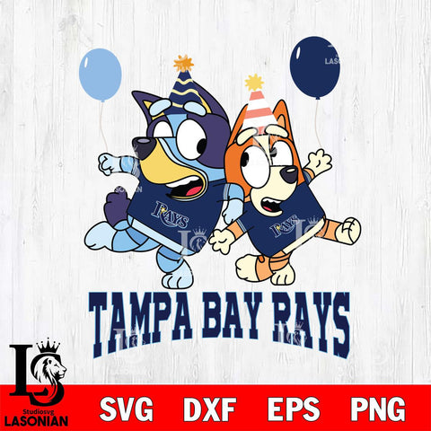 Tampa Bay Rays Bluey & Bingo 11 Svg Eps Dxf Png File, MLB svg, Digital Download, Instant Download