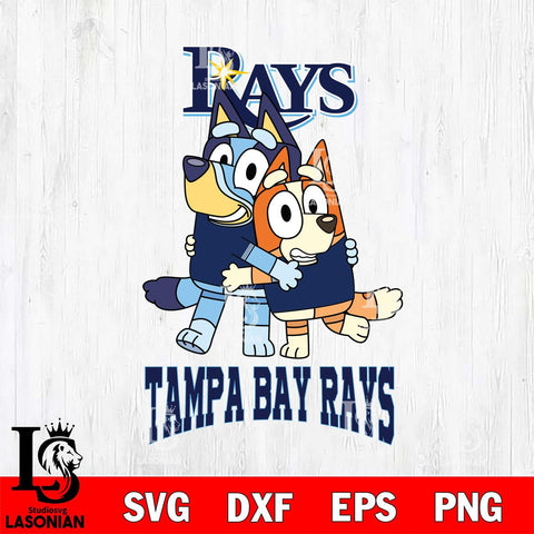 Tampa Bay Rays Bluey & Bingo 12 Svg Eps Dxf Png File, MLB svg, Digital Download, Instant Download