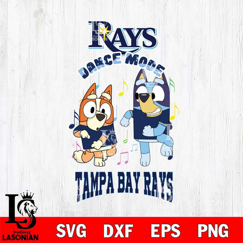 Tampa Bay Rays Bluey Bingo Svg Eps Dxf Png File, MLB svg, Digital Download, Instant Download