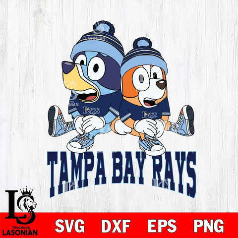 Tampa Bay Rays Bluey & Bingo 8 Svg Eps Dxf Png File, MLB svg, Digital Download, Instant Download