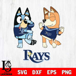 Tampa Bay Rays Bluey Chilli Sport Svg Eps Dxf Png File, Digital Download, Instant Download