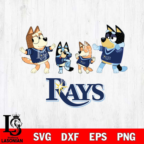 Tampa Bay Rays Bluey Dance Squats Svg Eps Dxf Png File, Digital Download, Instant Download