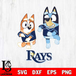 Tampa Bay Rays Bluey with Chilli Dance Svg Eps Dxf Png File, Digital Download, Instant Download