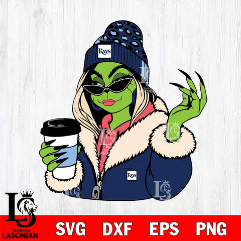 Tampa Bay Rays Boujee Grinch 9 Svg Eps Dxf Png File, Digital Download, Instant Download