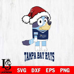 Tampa Bay Rays Christmas Bluey Hat Cricut , Christmas Svg , Bluey svg , Digital Download, dxf eps png pdf file