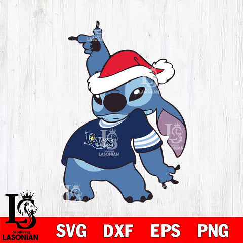 Tampa Bay Rays Disney Lilo & Stitch Christmas SVG DXF EPS PNG file, Cut file cricut, Instant Download