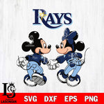 Tampa Bay Rays Fan Minnie And Mickey Love Svg Eps Dxf Png File, Digital Download, Instant Download