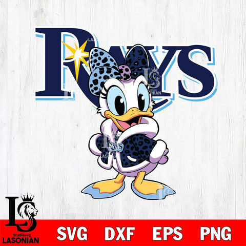 Tampa Bay Rays Fancy Daisy Duck Disney Svg Eps Dxf Png File, Digital Download, Instant Download