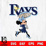 Tampa Bay Rays Fancy Minnie Svg Eps Dxf Png File, Digital Download, Instant Download