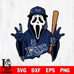 Tampa Bay Rays Ghostface 2 Svg Eps Dxf Png File, Digital Download, Instant Download