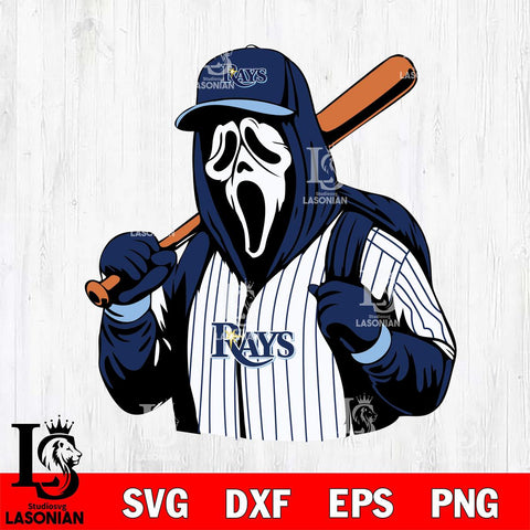 Tampa Bay Rays Ghostface 3 Svg Eps Dxf Png File, Digital Download, Instant Download