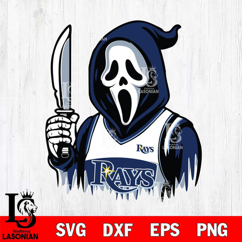 Tampa Bay Rays Ghostface 6 Svg Eps Dxf Png File, Digital Download, Instant Download