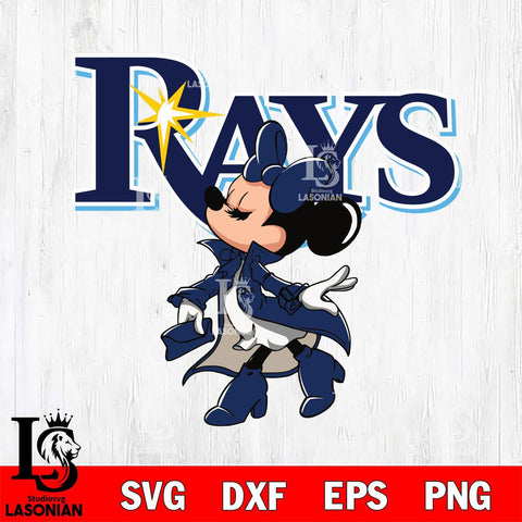 Tampa Bay Rays Glamorous Minnie Svg Eps Dxf Png File, Digital Download, Instant Download