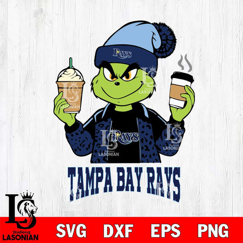 Tampa Bay Rays Grinch 2 coffee Svg Eps Dxf Png File, Digital Download, Instant Download