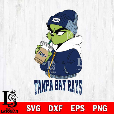 Tampa Bay Rays Grinch Bougie Christmas Cut Files Cricut, Svg Dxf Eps Png file , Silhouette