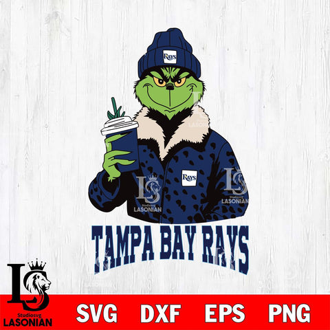 Tampa Bay Rays Grinch Christmas Cut Files Cricut, Svg Dxf Eps Png file , Silhouette